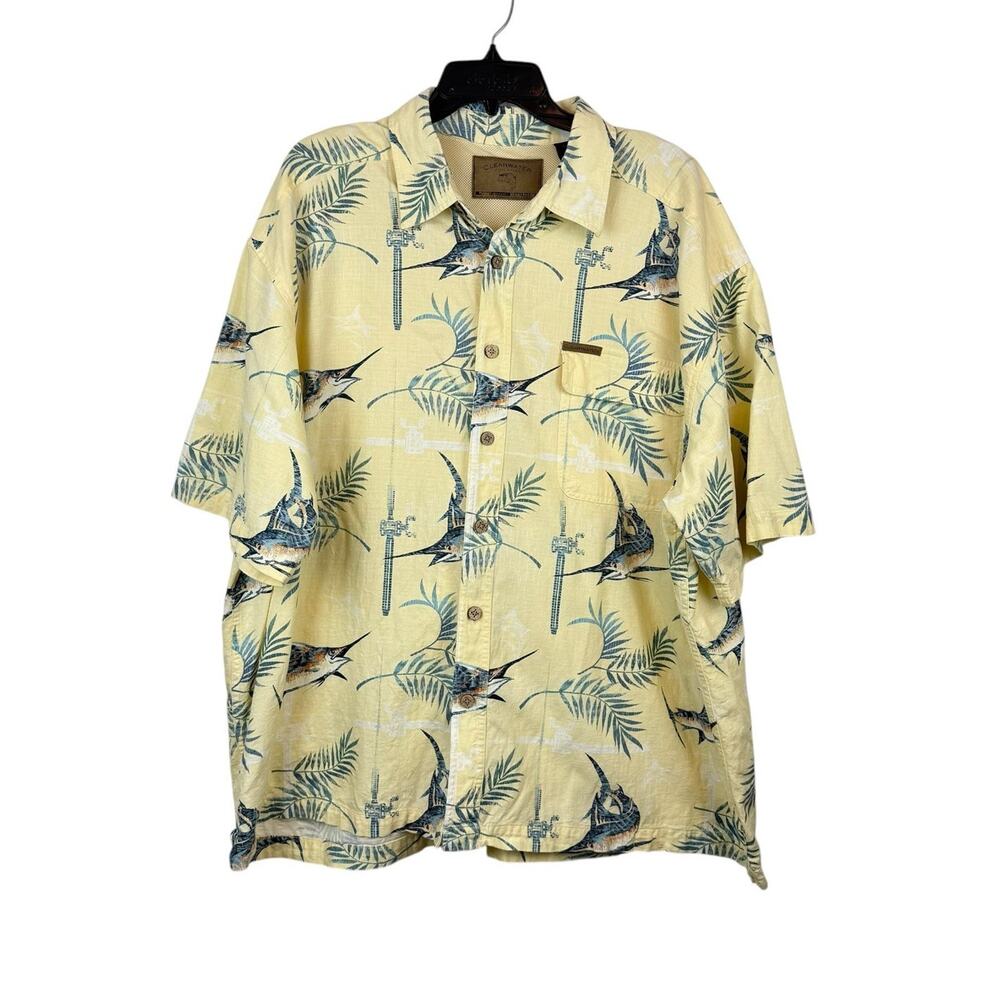 Clearwater Outfitters Marlin Swordfish Aloha Hawaiian Breathable Camp Shirt XXL‎